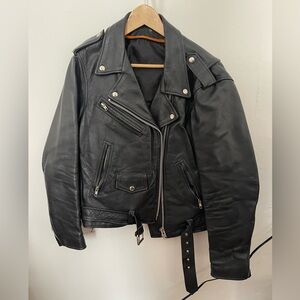 Wilson’s Leather Women’s Genuine Motorcycle Jacket Size Large